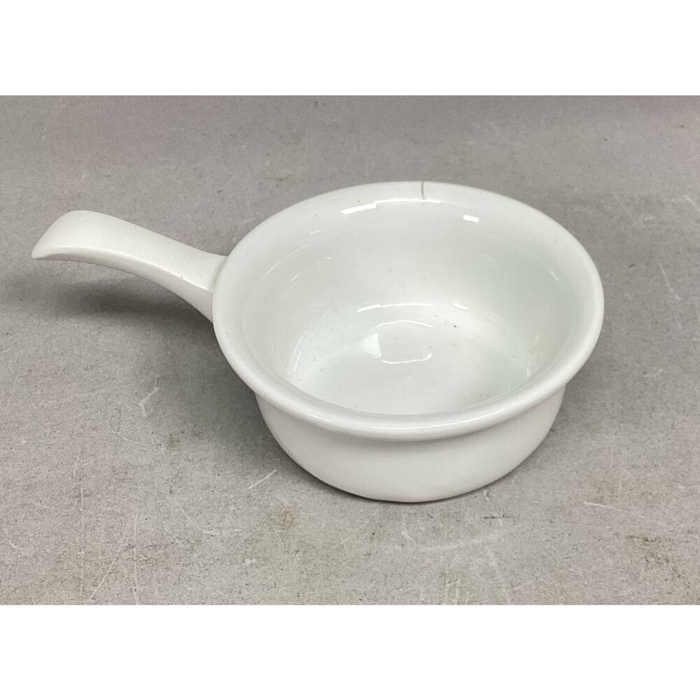 Vintage Pillivuyt Handheld Ceramic Soup Bowl #733 - Made In France